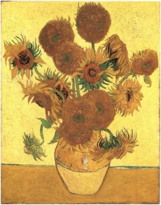Still-Life--Vase-with-Fifteen-Sunflowers