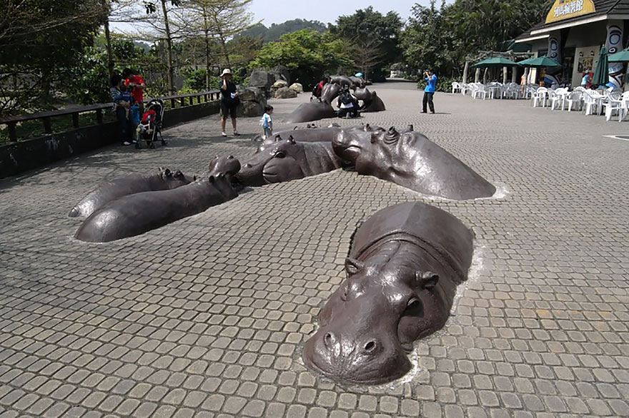 15. Hippo Sculptures