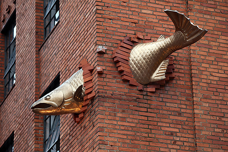 4. Salmon Sculpture