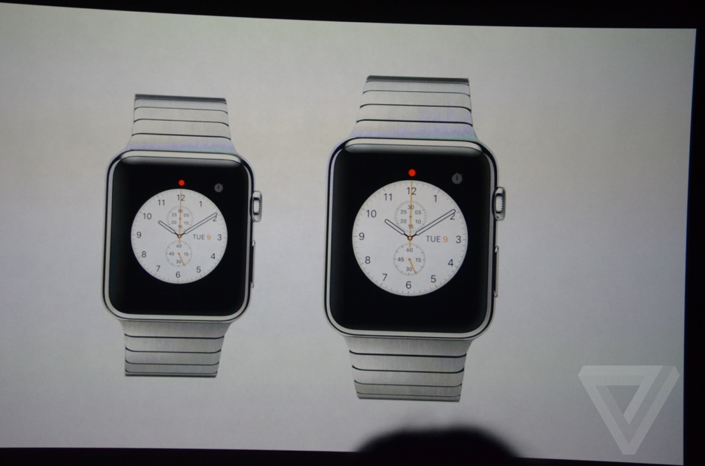 apple watch two sizes