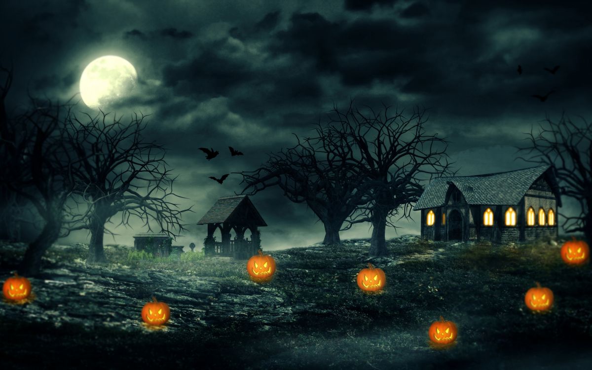 halloween-night-pumpkins-haunted-house-scary-3840x2400-wide-wallpapers.net