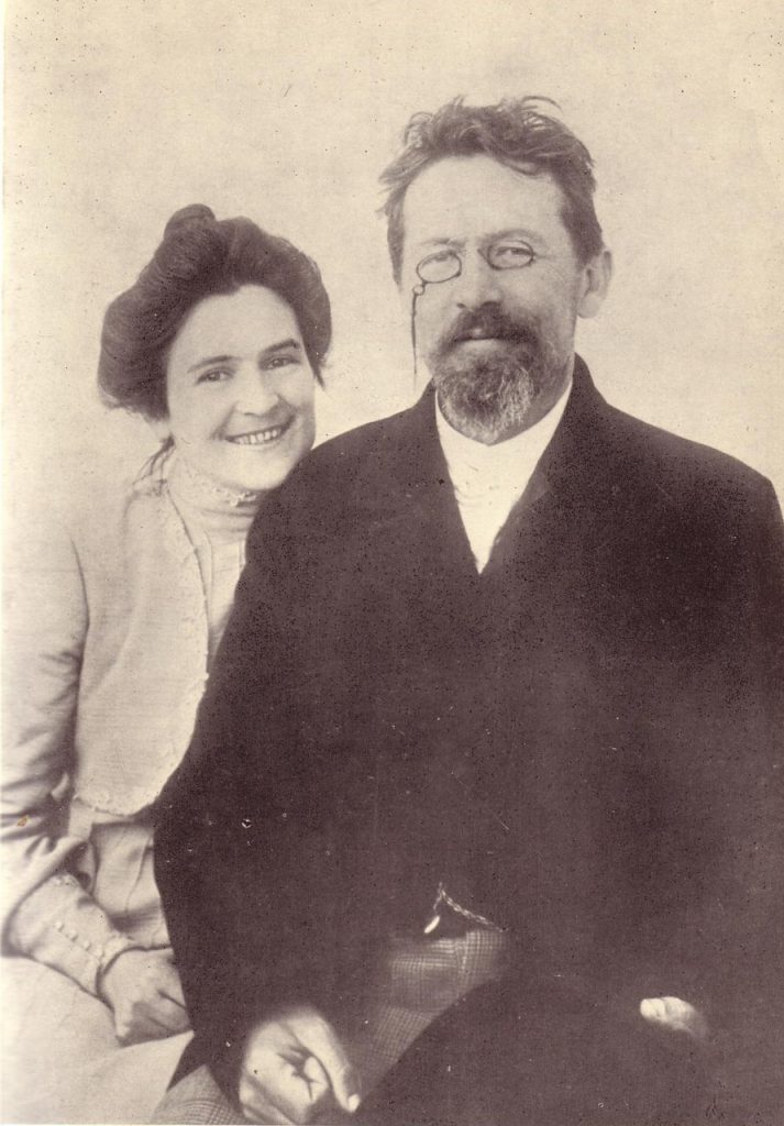 Ο Άντον Τσέχωφ με τη σύζυγό του Όλγα Κνίπερ.